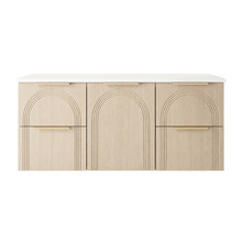 Arco 1200mm Wall Hung Single Vanity with Solid Surface Countertop